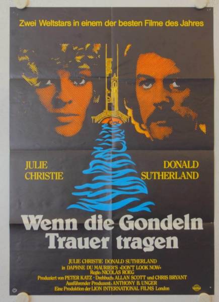 Wenn die Gondeln Trauer tragen originales deutsches Filmplakat